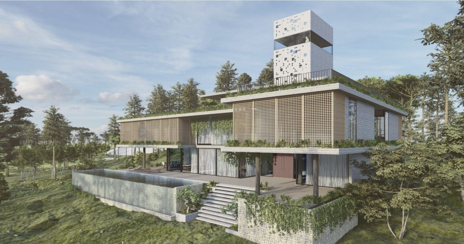 Thiết kế kiến trúc biệt thự tại Hoành Bồ - HB01 Villa do Studio 102 thực hiện