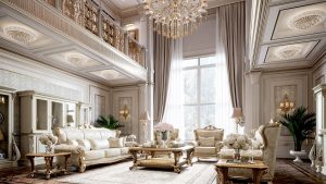 Nội thất biệt thự phong cách cổ điển châu Âu