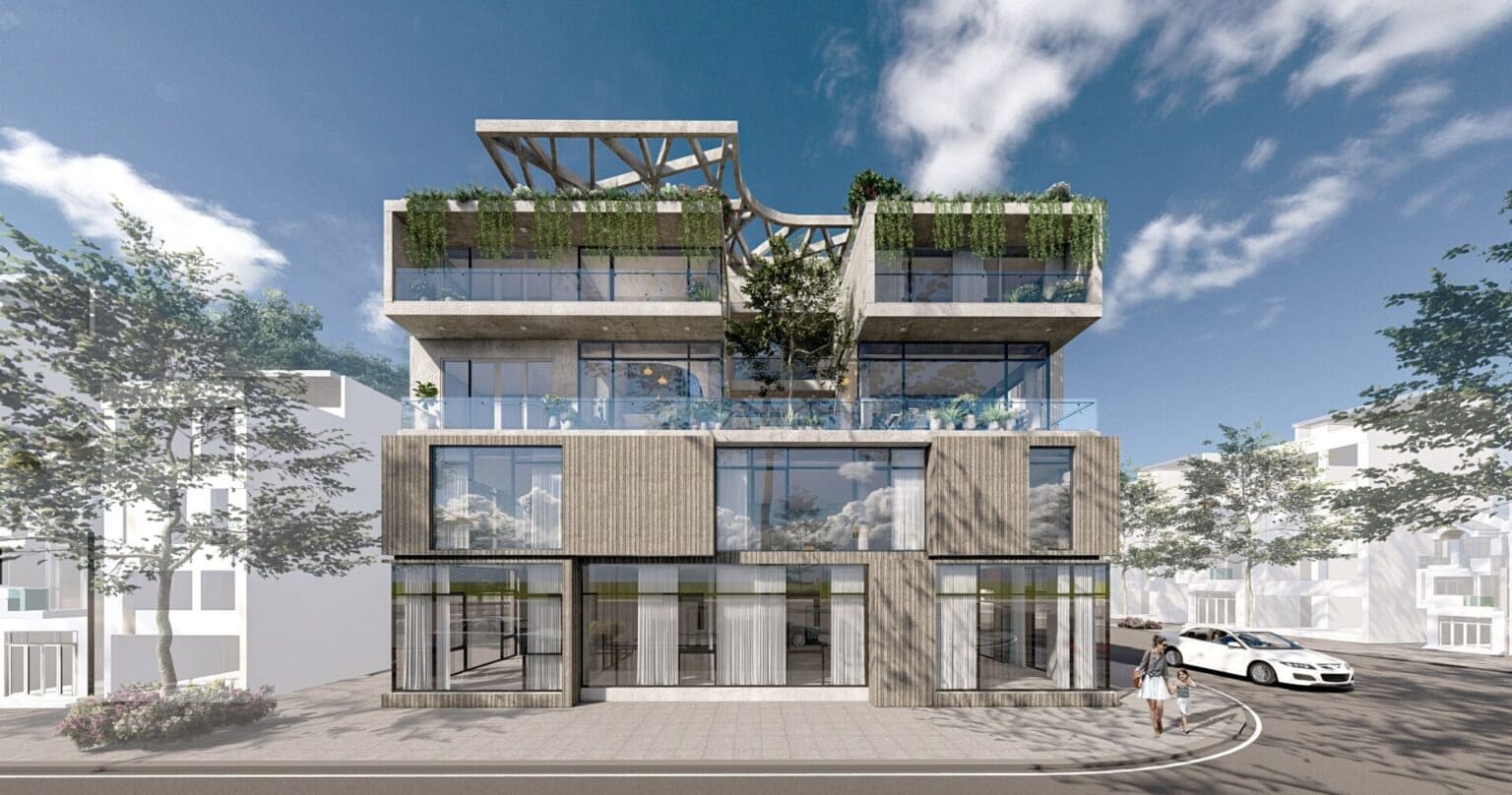 Tòa nhà kết hợp kinh doanh do Studio 102 thực hiện