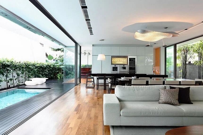 Thiết kế nội thất không gian mở
