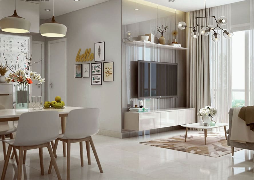 Chung cư hiện đại tối giản