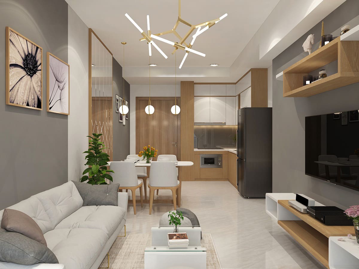 Thiết kế nội thất chung cư 63m2