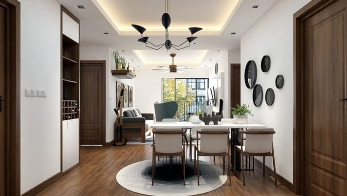 Phong cách tối giản kết hợp ấm cúng