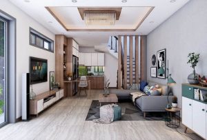 Cấu trúc mặt bằng phổ biến của nhà 70m2
