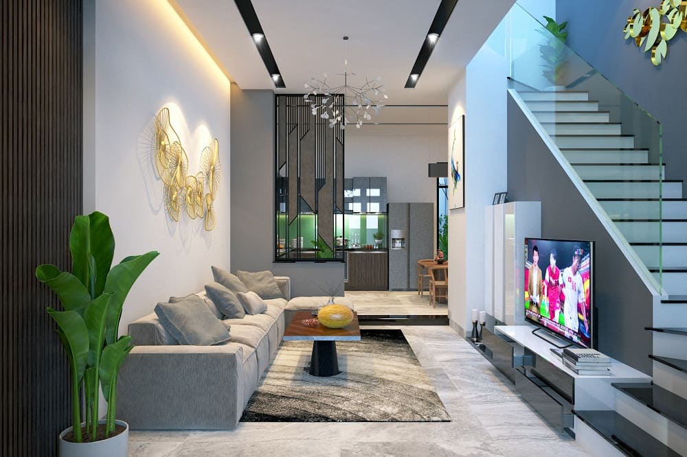 Thiết kế nội thất nhà ống phong cách thanh lịch tinh tế