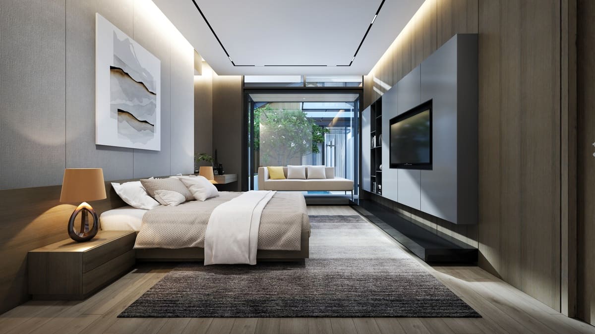 Phòng ngủ đương đại tối giản