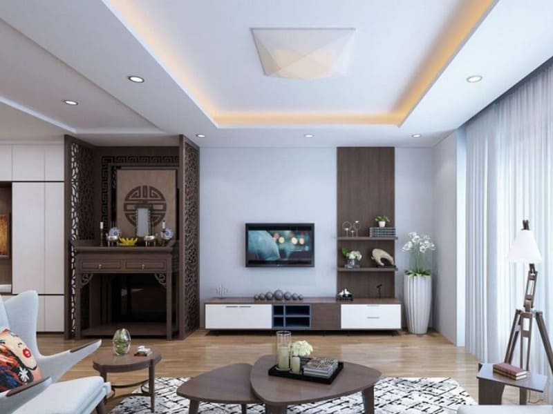 Phòng khách phong cách Bắc Âu nhẹ nhàng