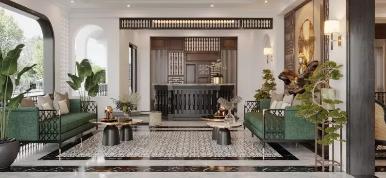 Thiết kế nội thất phong cách Đông Dương