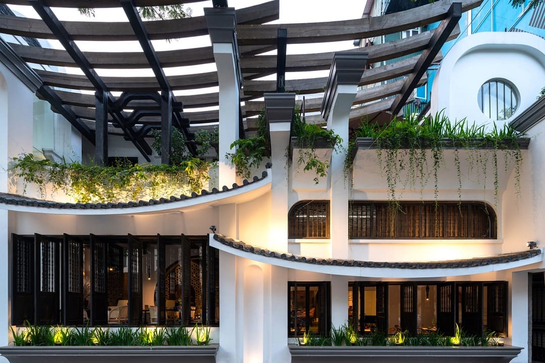 Nhà hàng kiến trúc Á Đông đương đại