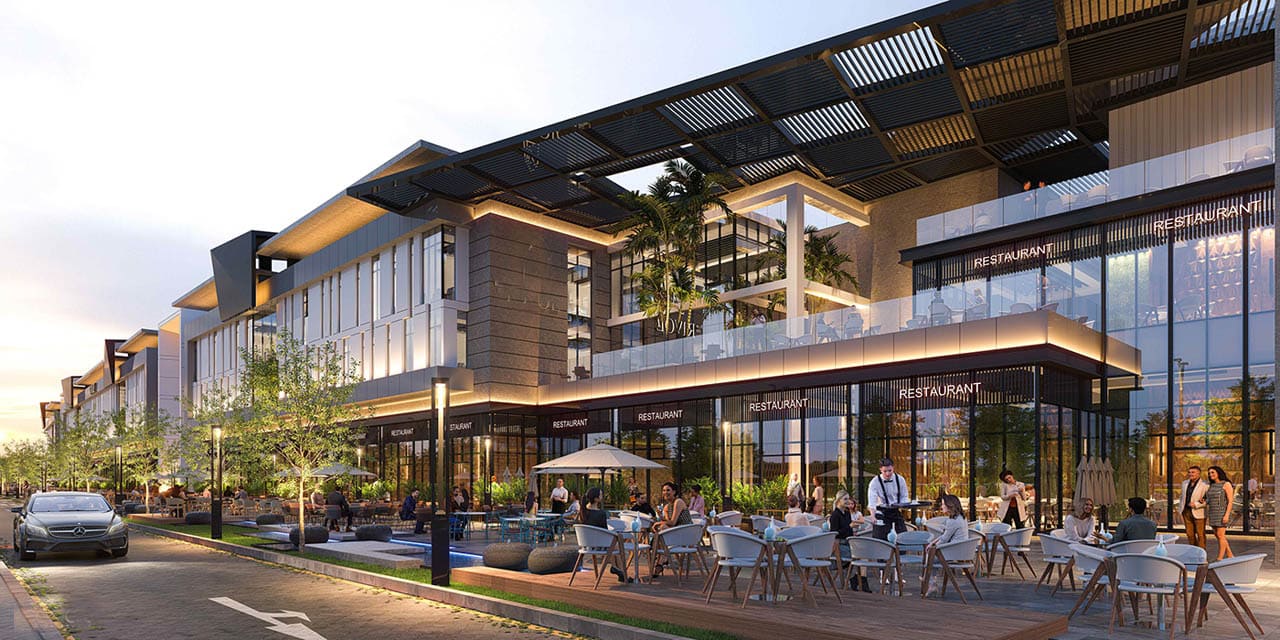 Nhà hàng mặt phố hiện đại