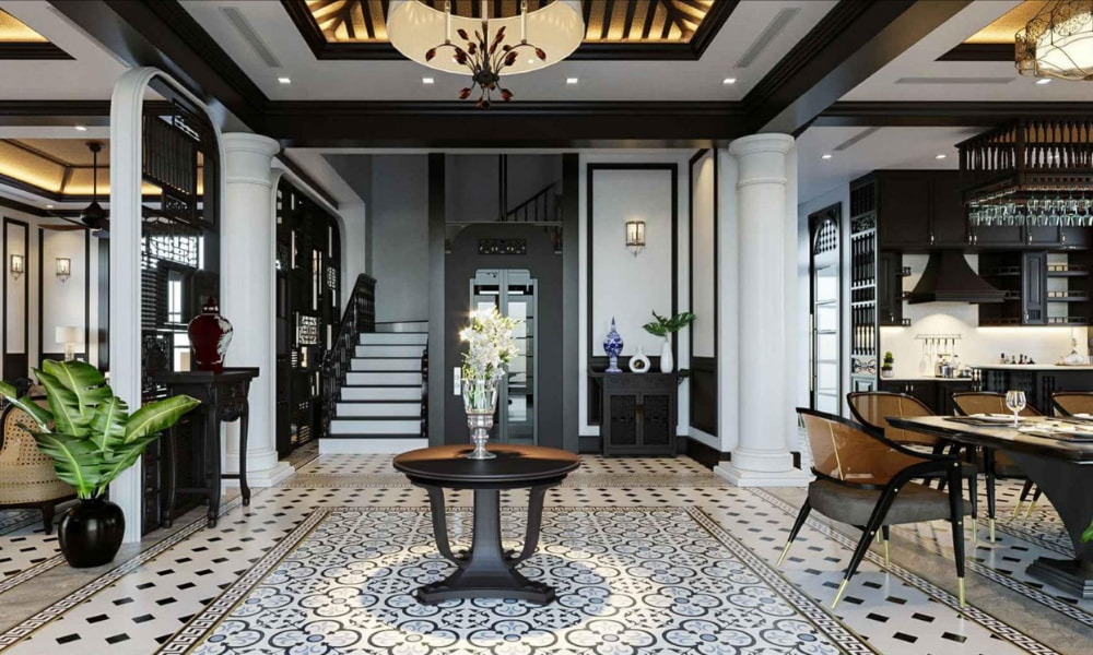 Không gian biệt thự phong cách indochine