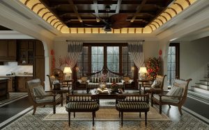 Phong cách Indochine chủ yếu sử dụng màu sắc ấm, khơi gợi cảm xúc