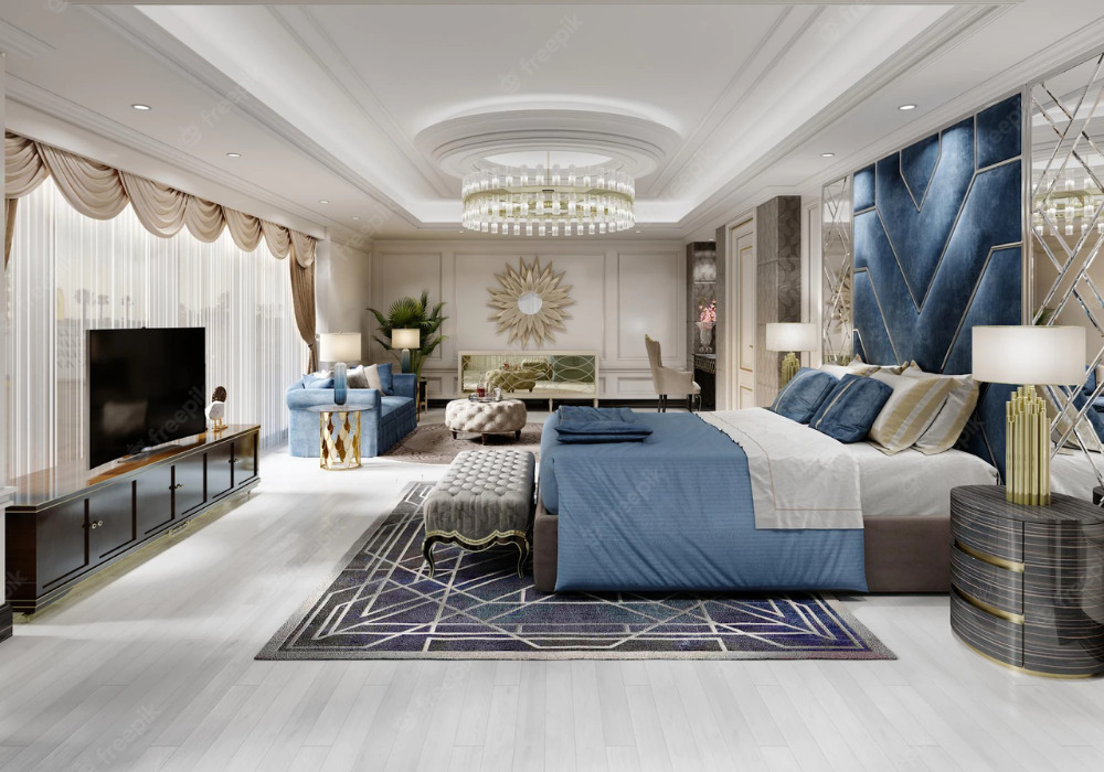 Mẫu phòng ngủ tân cổ điển phong cách châu Âu