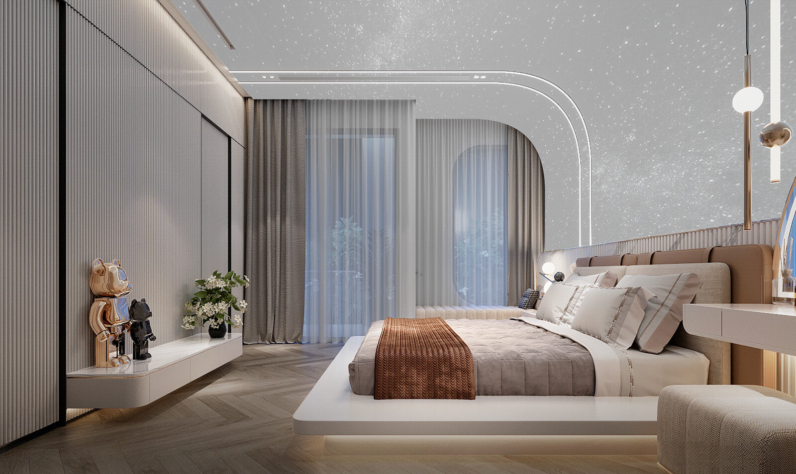 Không gian phòng ngủ hiện đại