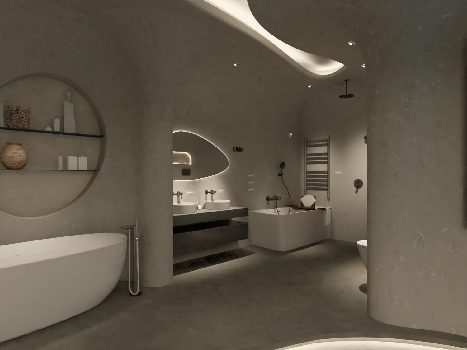 Vật liệu gồm đá tự nhiên, gỗ veneer, kim loại