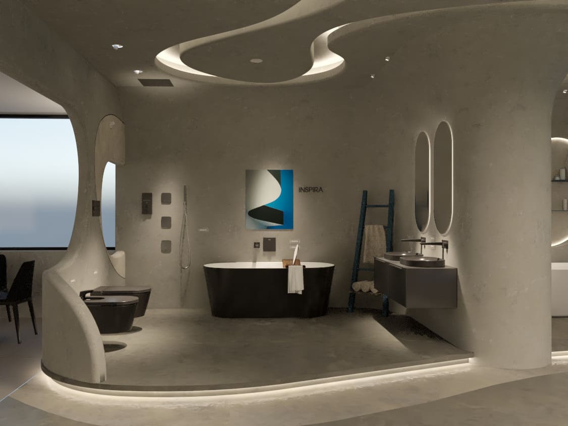 Trưng bày thiết bị vệ sinh