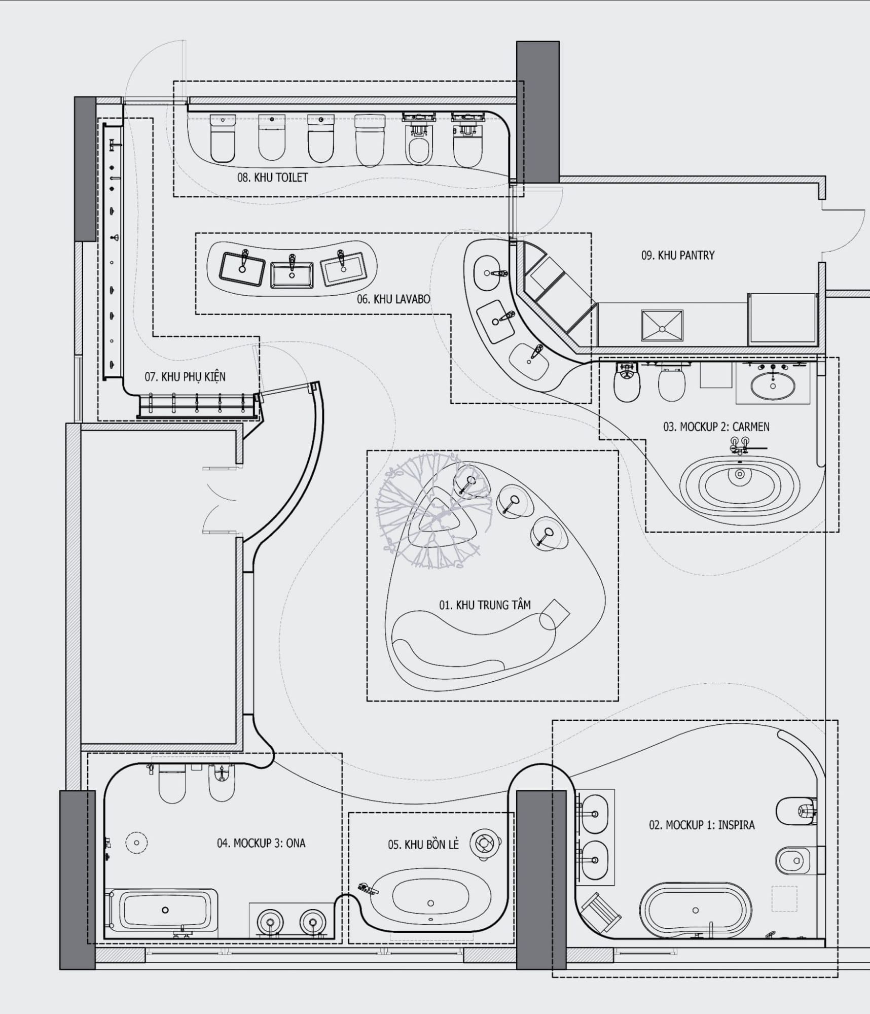 Mặt bằng không gian