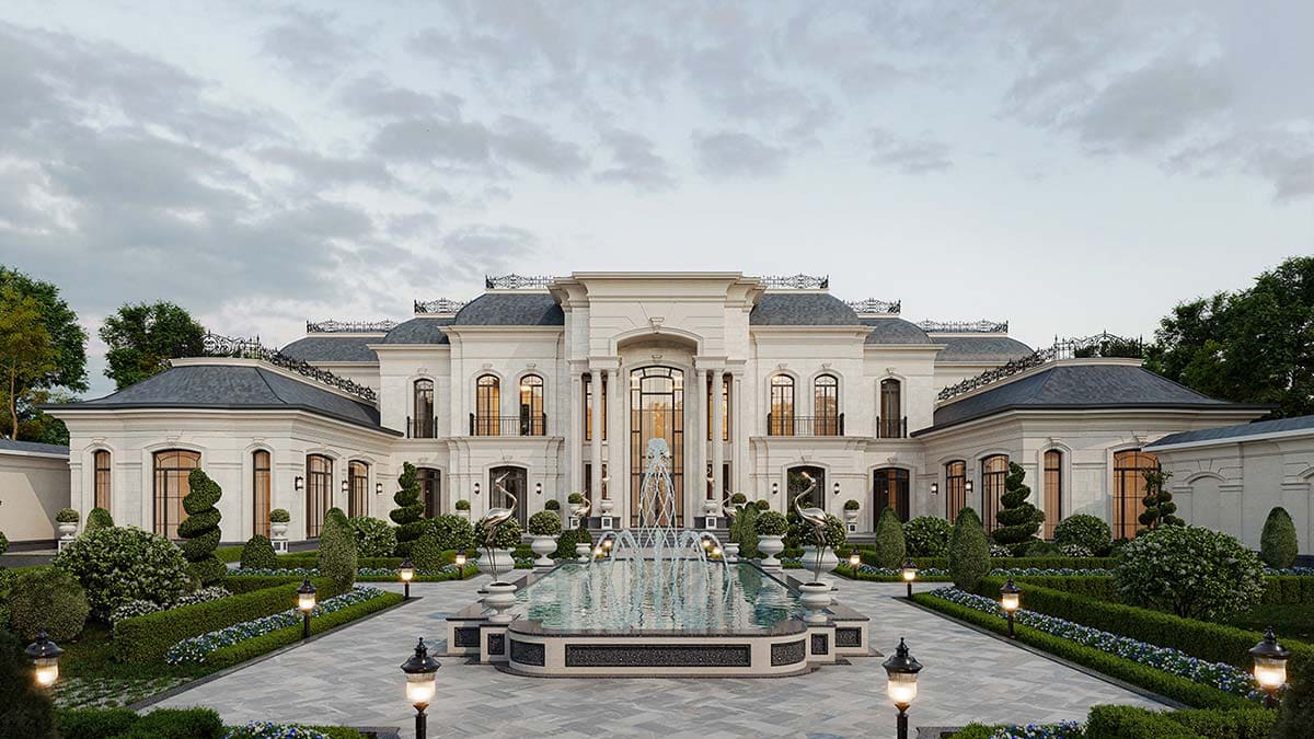 Biệt thự châu Âu tân cổ điển quy mô lớn và đẳng cấp