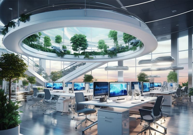 Ứng dụng công nghệ trong thiết kế văn phòng